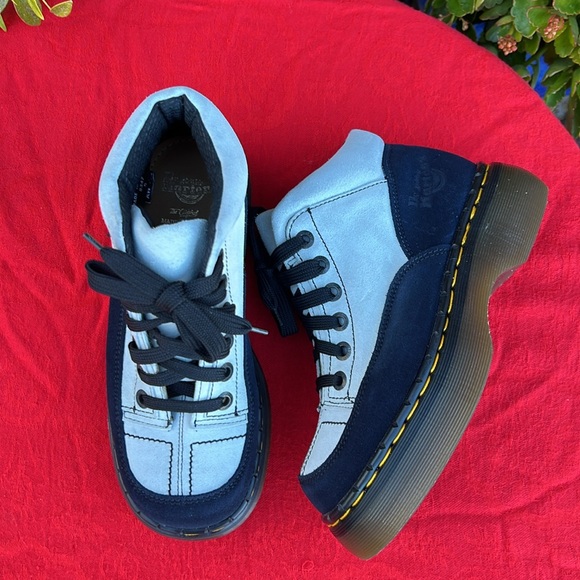 🏴󠁧󠁢󠁥󠁮󠁧󠁿 New Dr. Martens MIE 8347 Chunky Suede Platform Ankle Boots UK 5 - Picture 5 of 17